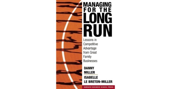 Managing For The Long Run: Lessons In Competitive Advantage From Great  Family Businesses by Danny Miller