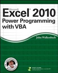 Excel 2010 power programming with VBA / John Walkenbach | Walkenbach, John. Author