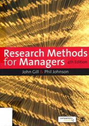 Research methods for managers / John Gill | GILL, John. Author