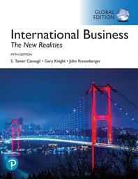 International business : The new realities / S. Tamer Cavusgil | CAVUSGIL, S. Tamer. Author